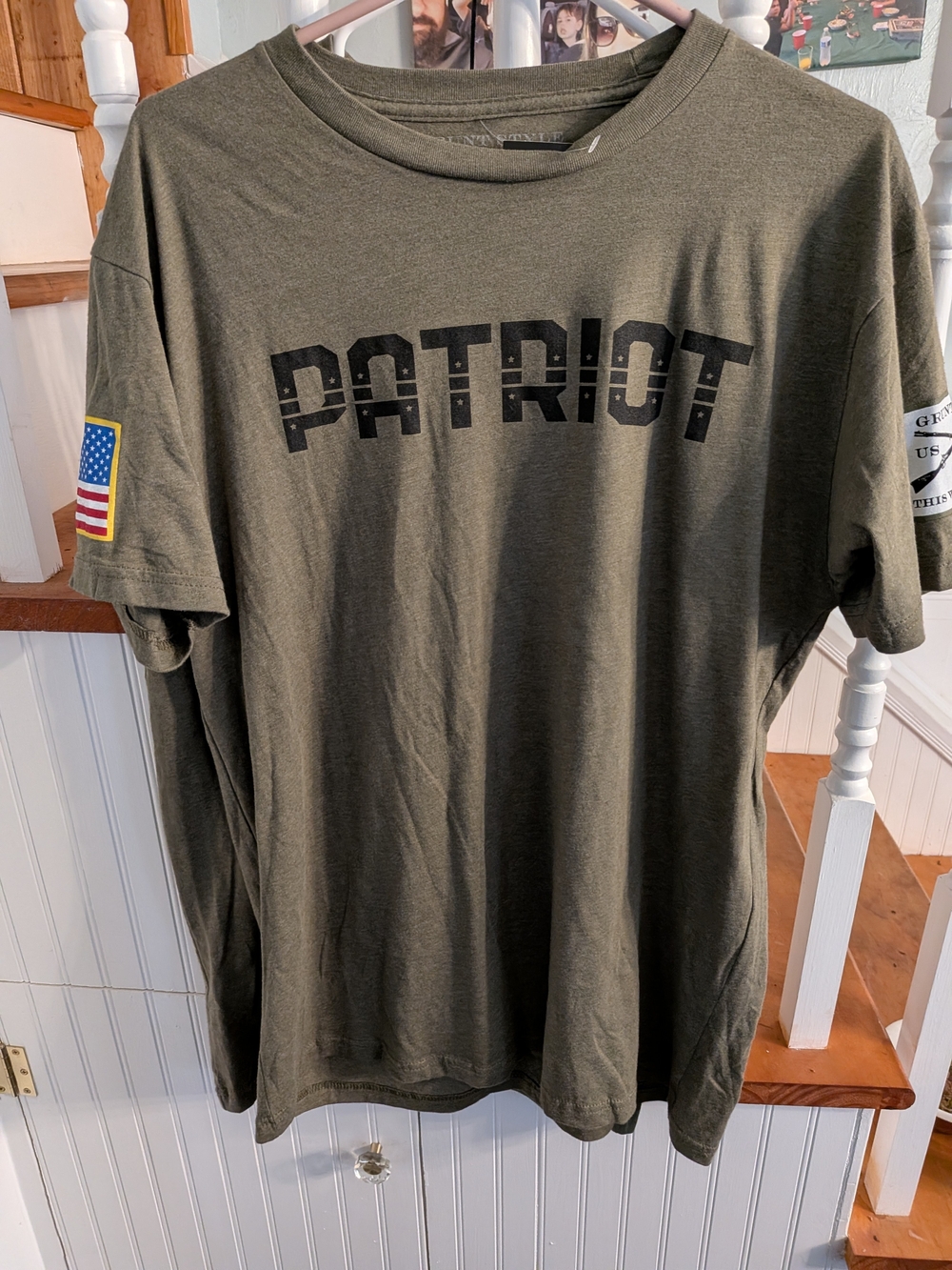 Patriot Graphic Tee - Olive Green